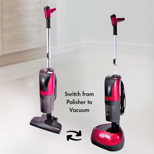 2-in-1 device with vacuum and polisher modes