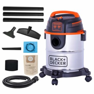 Black+Decker wet dry vacuum with accessories