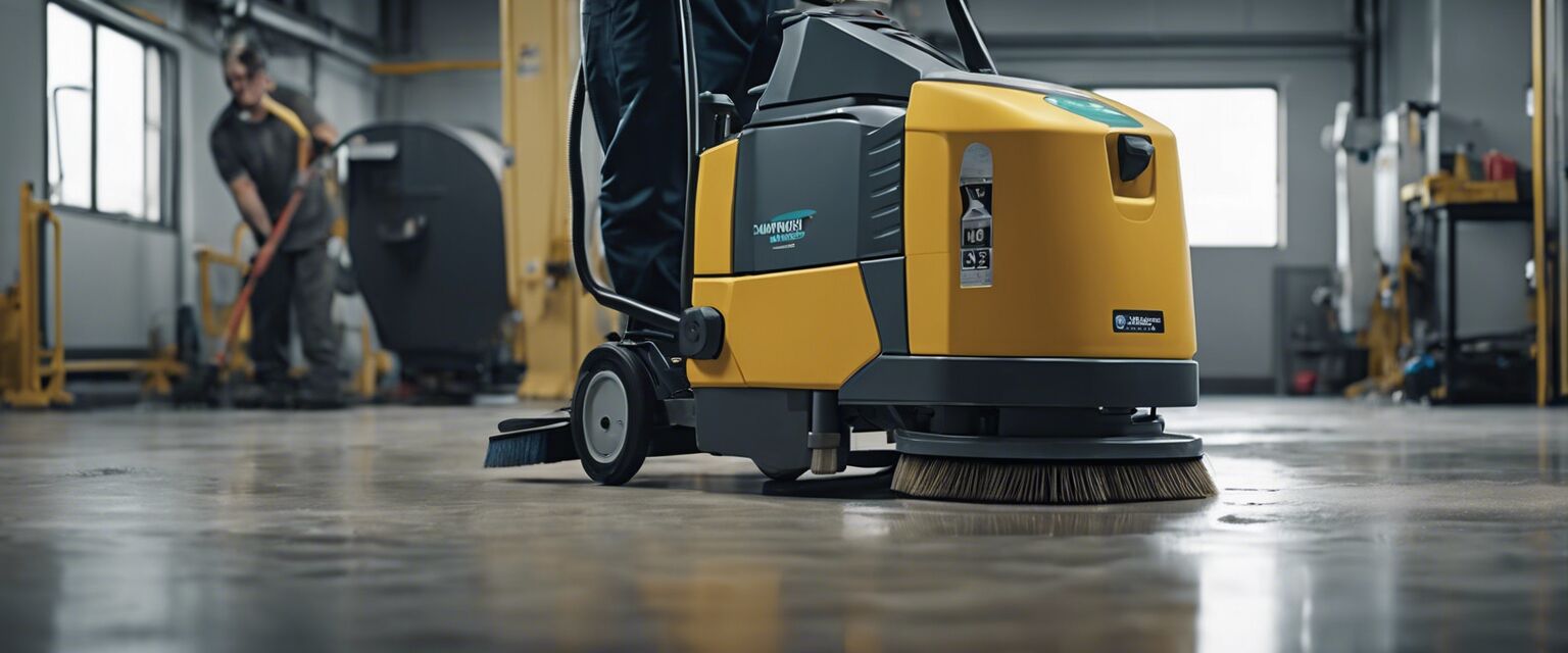 Floor scrubber maintenance