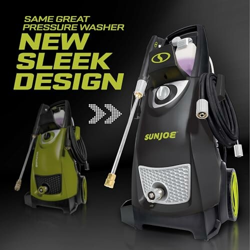 SunJoe pressure washer with sleek new design