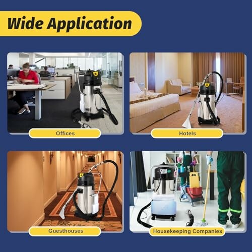 Vacuum cleaner used in offices, hotels, guesthouses, housekeeping companies.